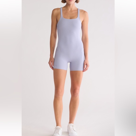 NWT Free People Never Better Runsie Romper Shade Platinum...